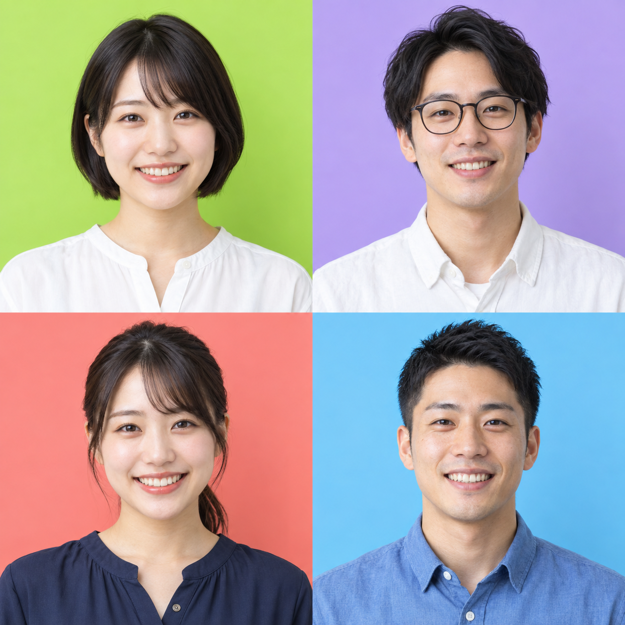 架空の20代の人物。AI生成によるイメージ写真